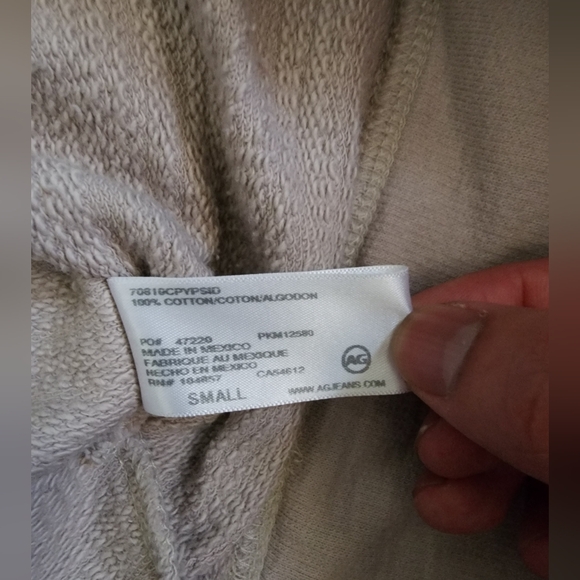 Adriano Goldschmied Hydro Ivory Color Block Pullover Sweater S - Picture 4 of 5